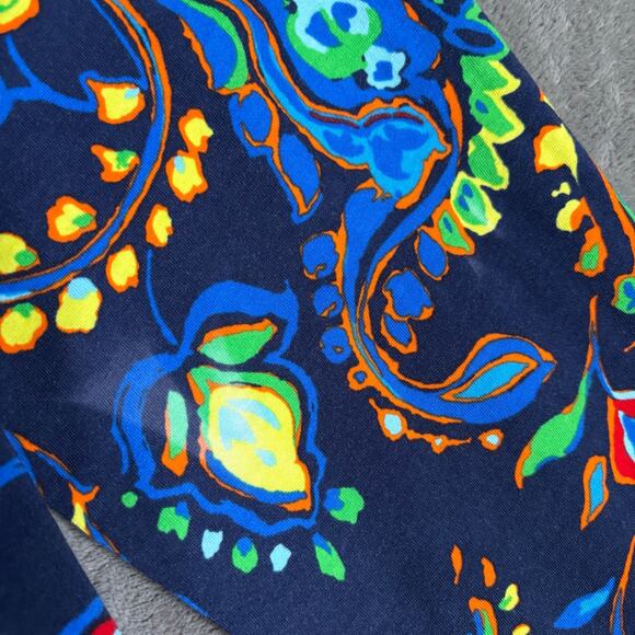 Polo Ralph Lauren Navy Paisley Hooded Long Sleeve T-Shirt Mens M - Picture 5 of 6